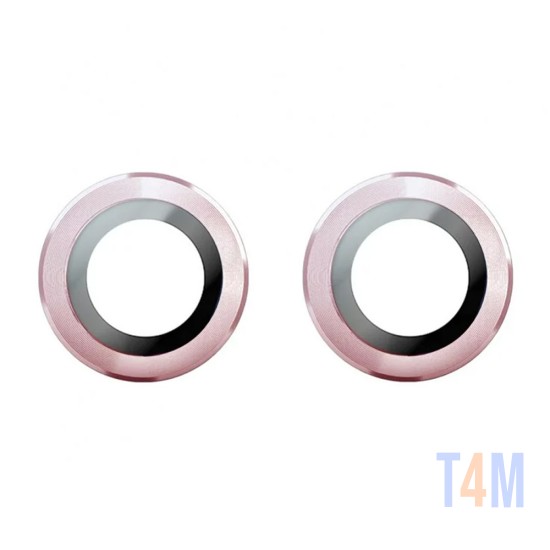 Protetor de Vidro da Câmera Traseira para Apple iPhone 14/14 Plus Rosa